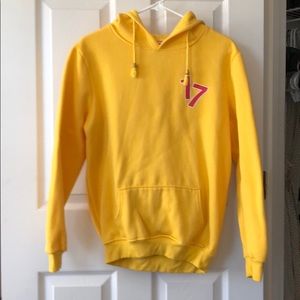 Seventeen K-pop Yellow Hoodie Sweatshirt